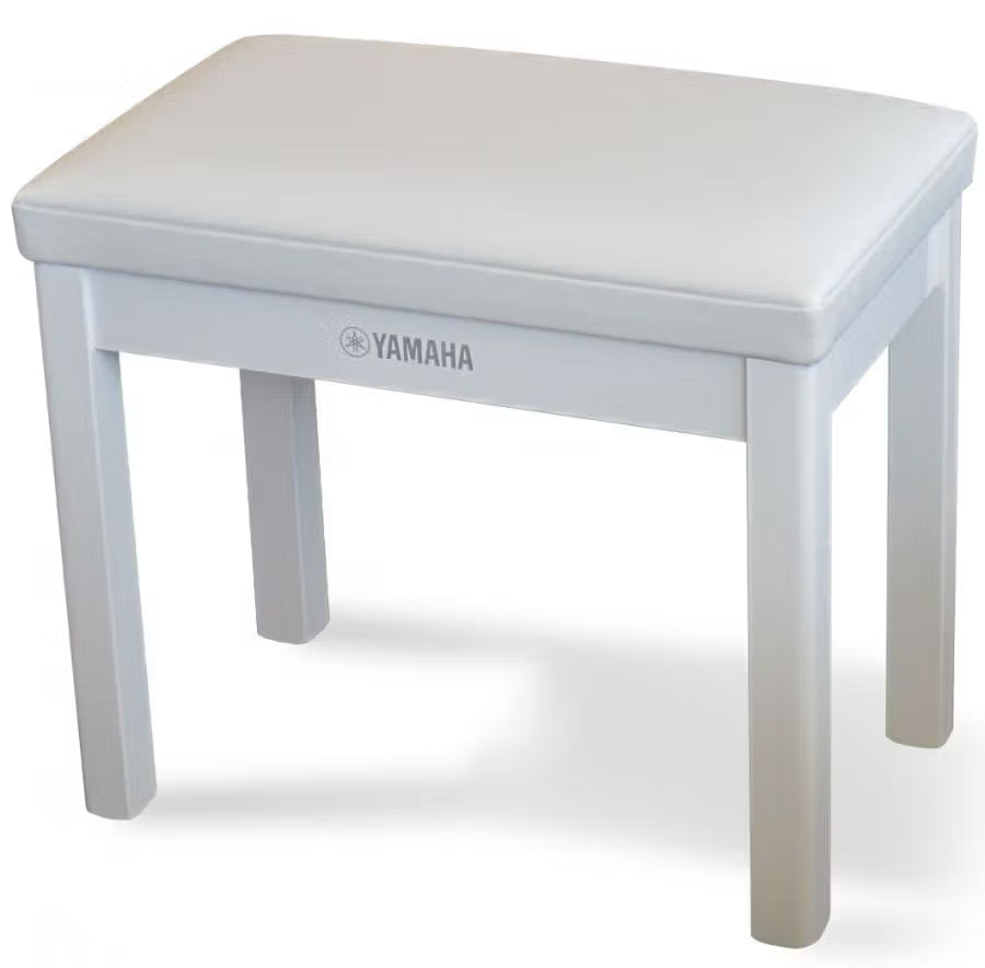 Yamaha Deluxe Polished White Piano Bench