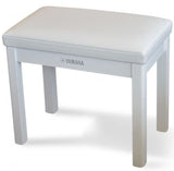 Yamaha Deluxe Polished White Piano Bench