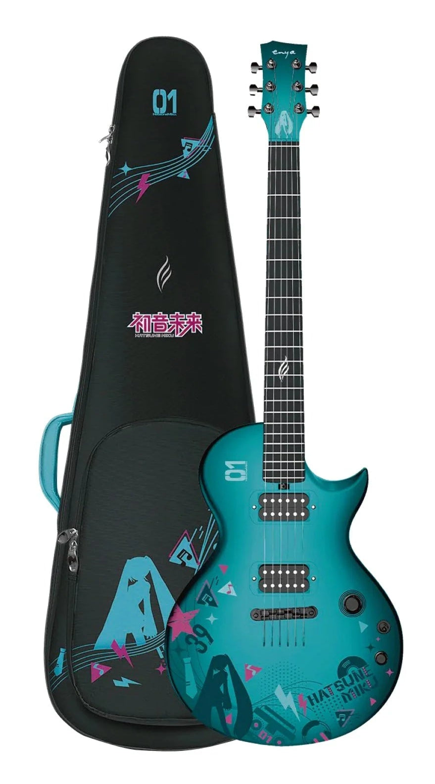 Enya Nova Go Sonic Hatsune Miku Smart Guitar Outfit