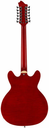 Hagstrom Viking Deluxe 12 String - Wild Cherry Transparent