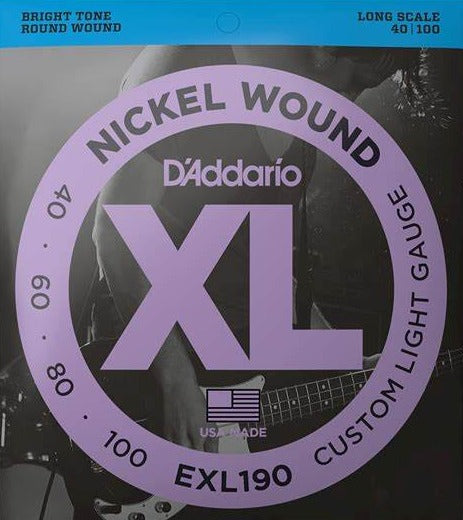 D Addario EXL190 Bass XL 40-100 Long Scale