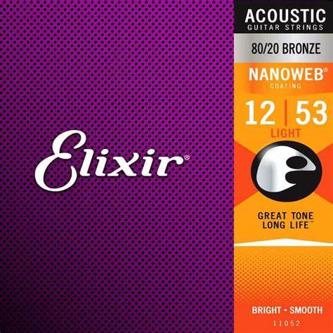 Elixir Nanoweb 80/20 Bronze Light 12-53