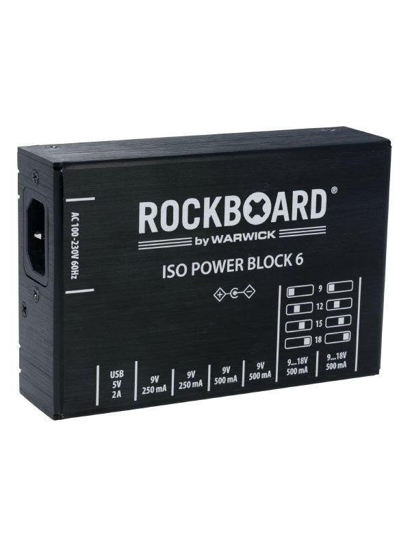 RockBoard Power Block ISO V6 IEC 9 to 18V 100/230 Volt