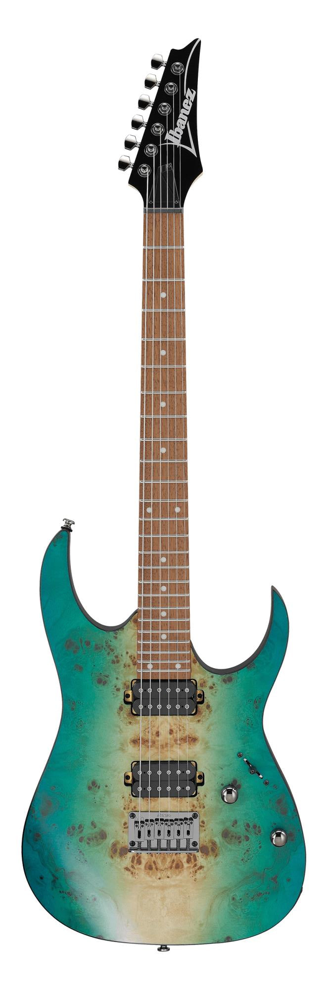 Ibanez RG421PB-CHF RG Series Poplar Burl Top Caribbean Shoreline