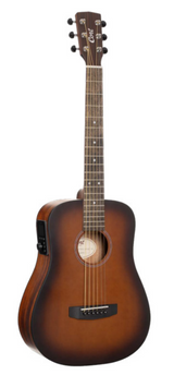 Cort Earth GO Open Pore Brown Burst Mini Smart Guitar