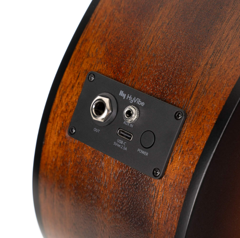 Cort Earth GO Open Pore Brown Burst Mini Smart Guitar