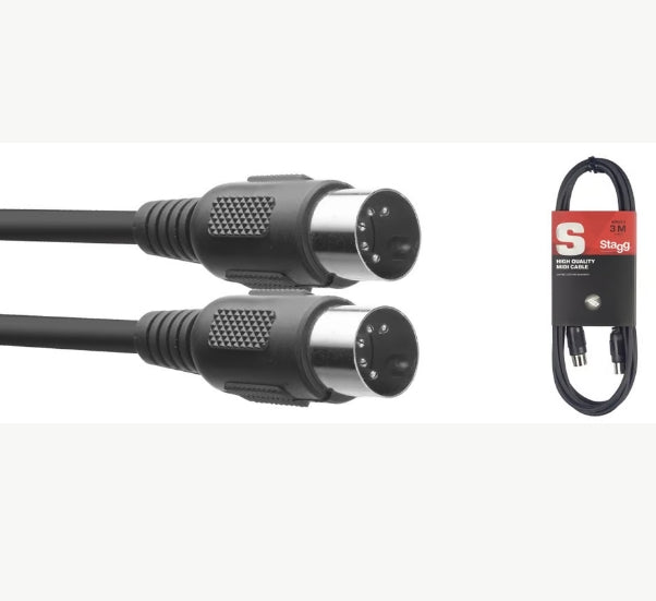 Stagg 1 M/3 Ft. MIDI-Cable SMD1