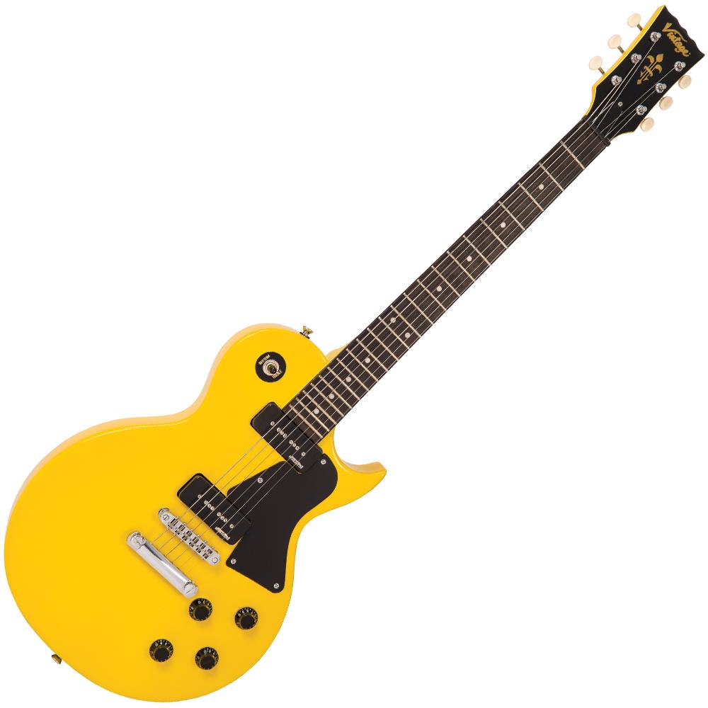 Vintage V132 Reissued Singlecut TV Yellow