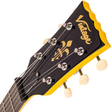 Vintage V132 Reissued Singlecut TV Yellow