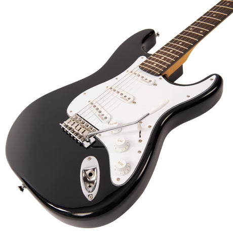 Vintage V6 ReIssued Electric Guitar - Boulevard Black