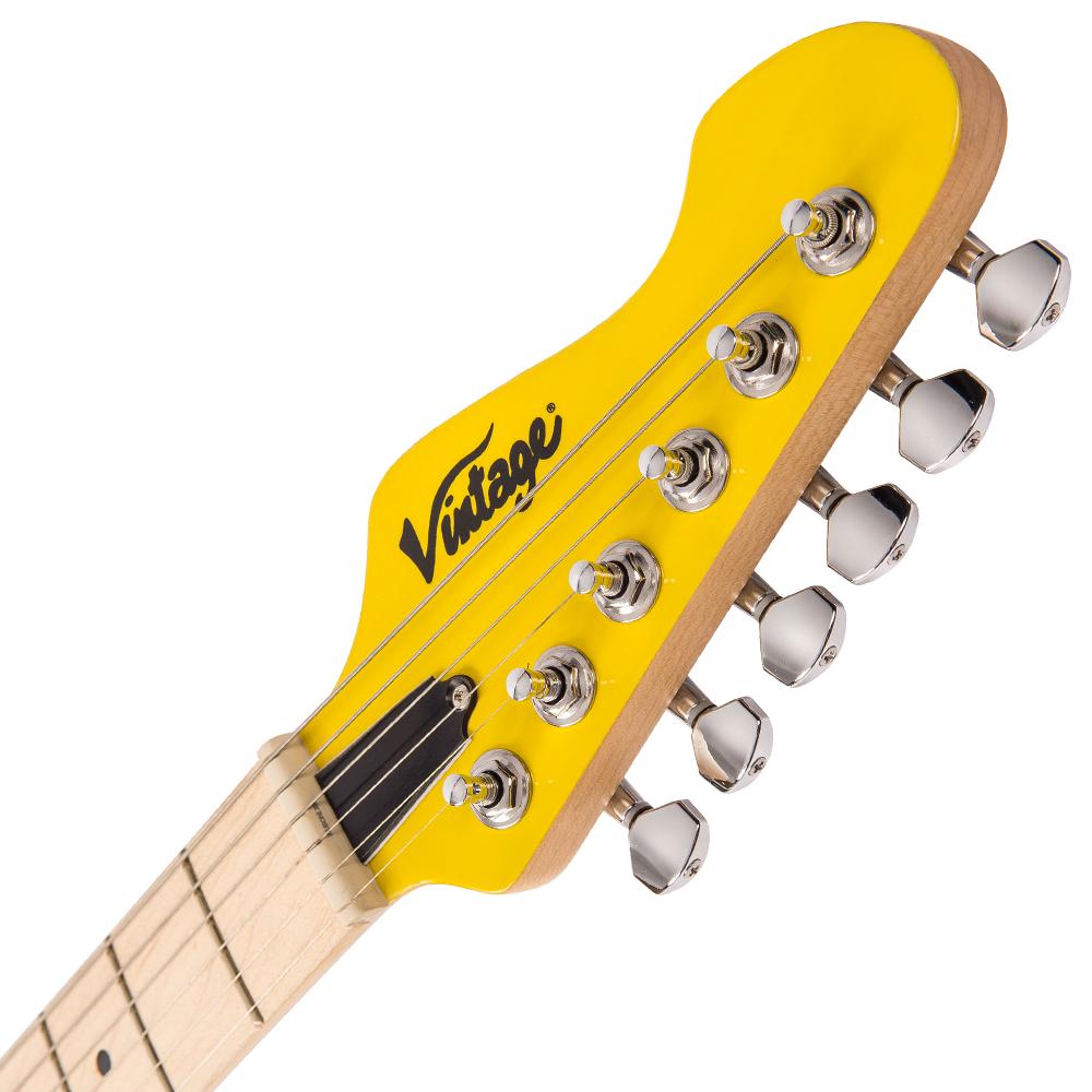 Vintage V6M24 ReIssued Electric Guitar ~ Daytona Yellow