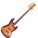 Vintage V74 Icon Fretless Bass - Sunset Sunburst