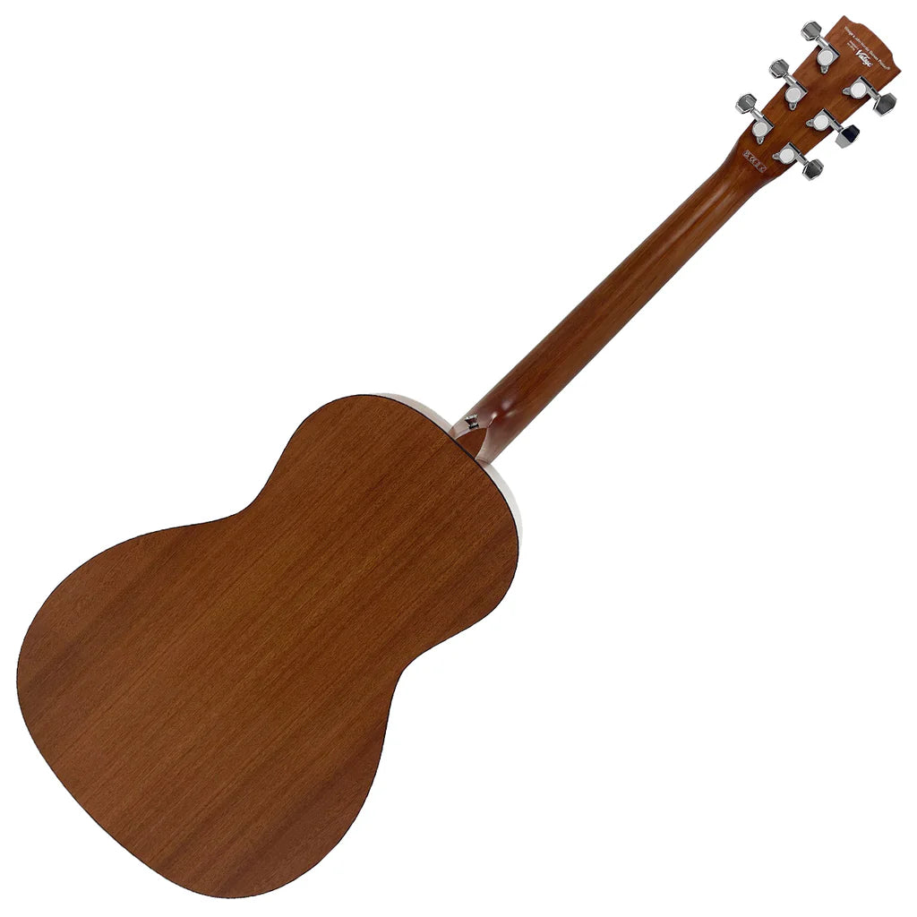 Vintage Statesboro Moonshine Parlour Cutaway Acoustic Guitar - Natural Moonshine