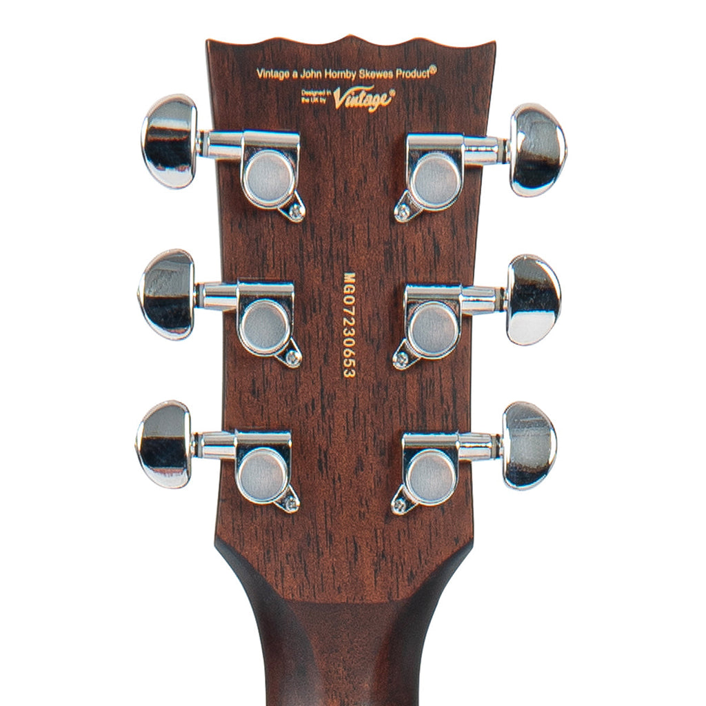 Vintage Stage Series Parlour Electro-Acoustic Guitar - Natural