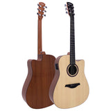 Vintage Statesboro Moonshine Dreadnought Electro-Acoustic Guitar - Natural Moonshine