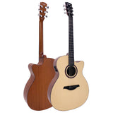 Vintage Statesboro Moonshine Orchestra Electro-Acoustic Guitar - Natural Moonshine
