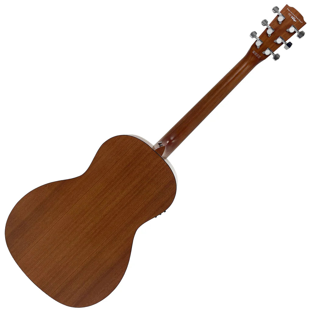 Vintage Statesboro Moonshine Parlour Cutaway Electro-Acoustic Guitar - Natural Moonshine