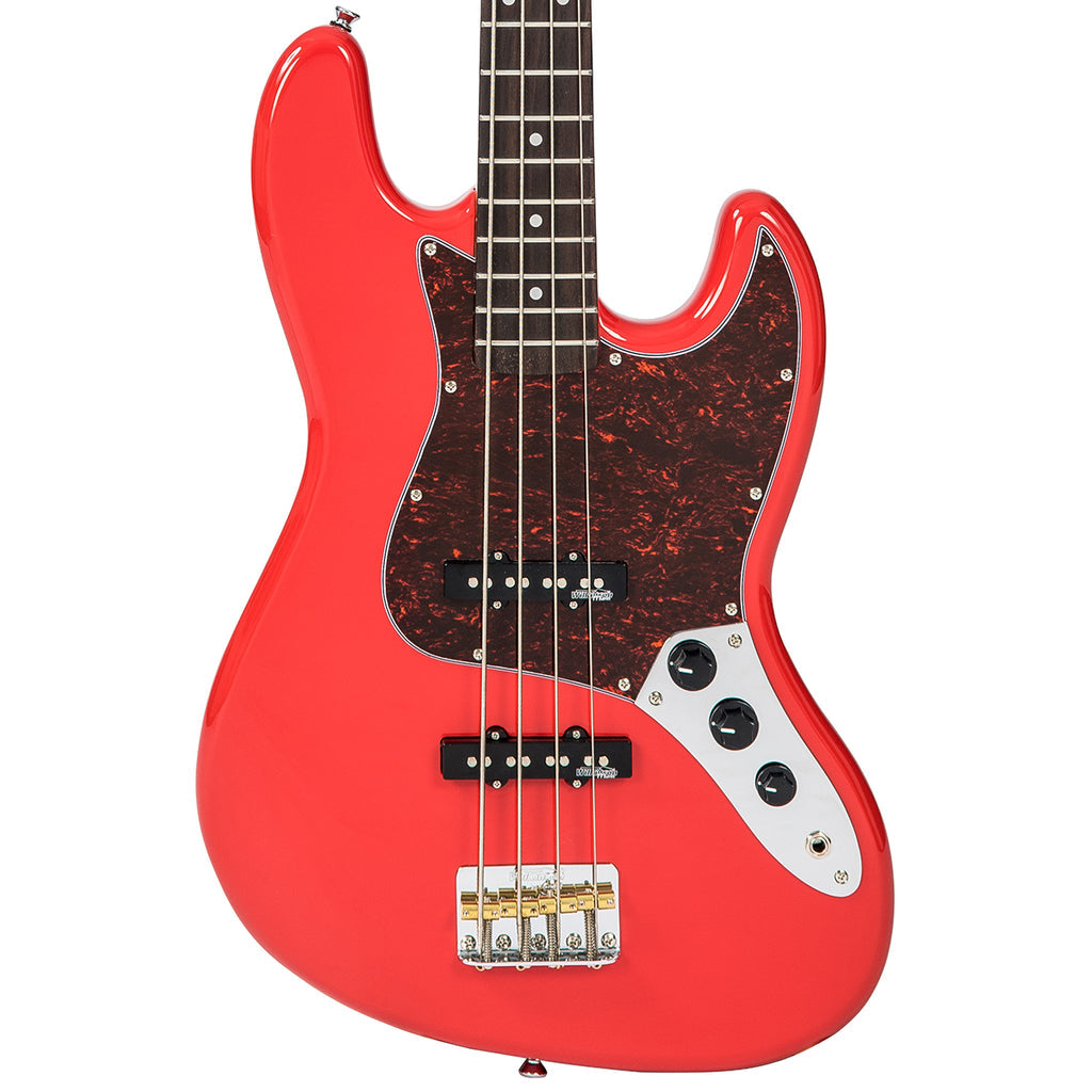 Vintage VJ74 Reissued Bass Firenza Red