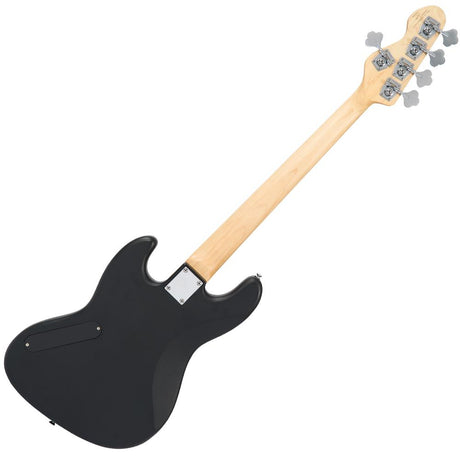 Vintage VJ75 ReIssued Maple Fingerboard Bass Guitar  5-String Black