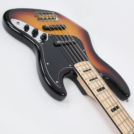 Vintage VJ75 ReIssued Maple Fingerboard Bass Guitar Sunburst