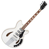Vintage REVO Series Custom Supreme Semi-Acoustic Guitar - Arctic White