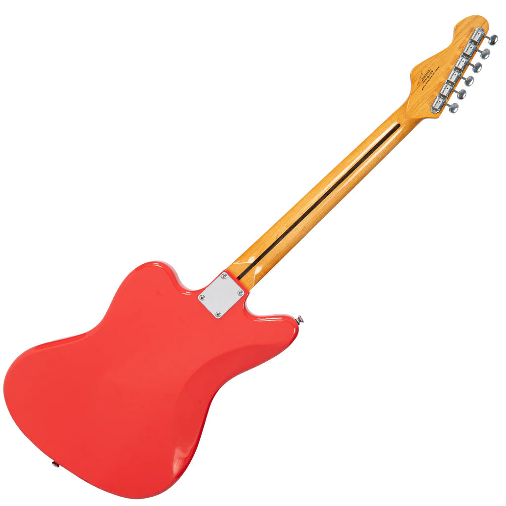 Vintage REVO Series Surfmaster 90 Electric Guitar - Firenza Red