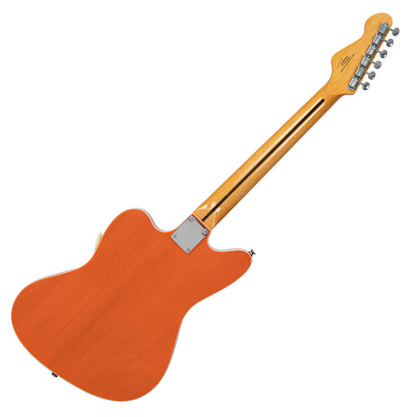 Vintage REVO Series Surfmaster Thinline Twin Electric Guitar - Trans Orange
