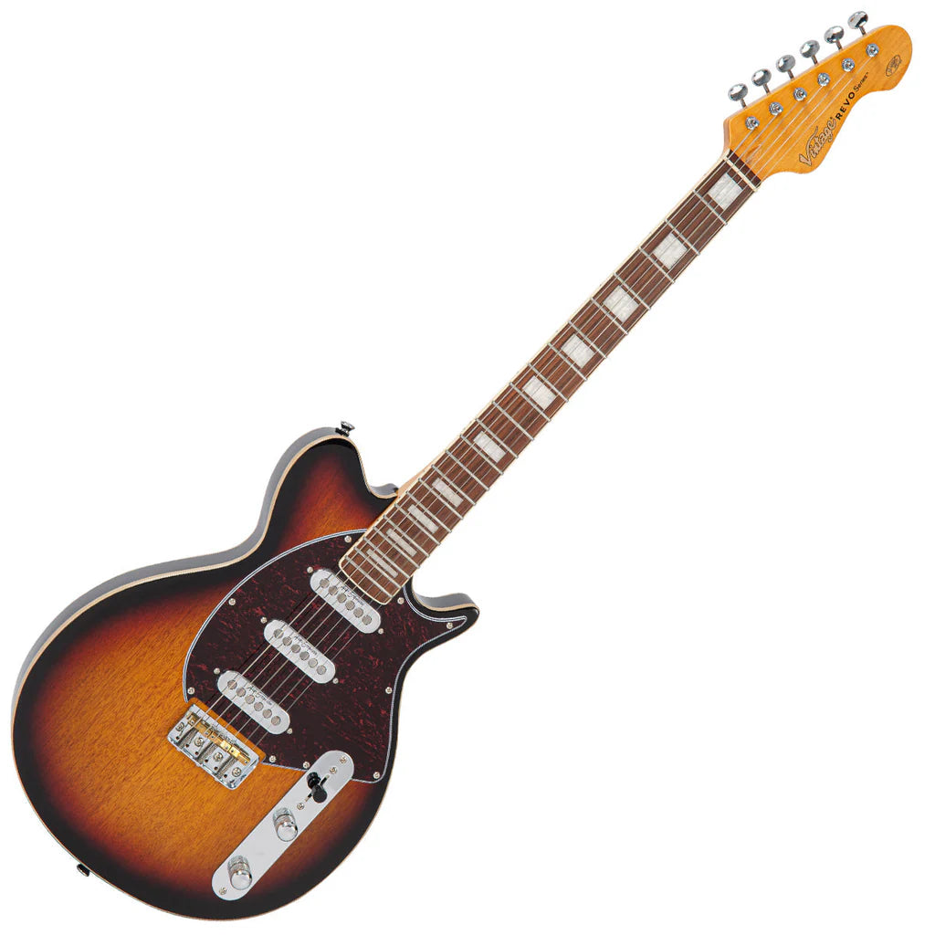 Vintage REVO Series Vision Electric Guitar - Two Tone Sunburst