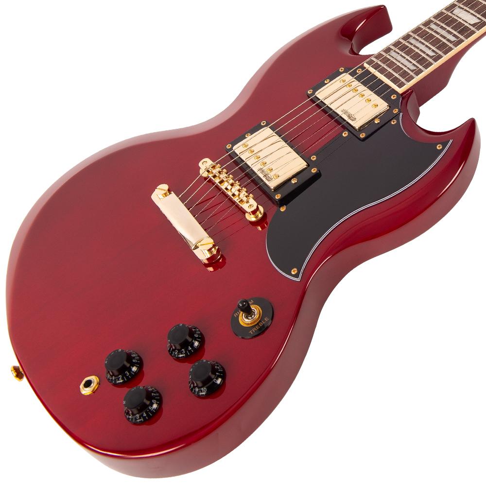 Vintage Vs6 - Cherry Red With Gold Hardware