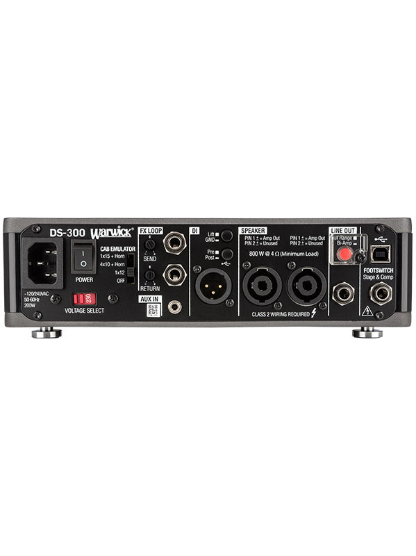 Warwick DS 300 - Double Stage Bass Amp Head 300 Watt