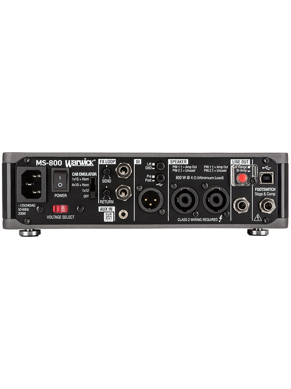 Warwick MS 800 - Multi Stage Bass Amp Head 800 Watt