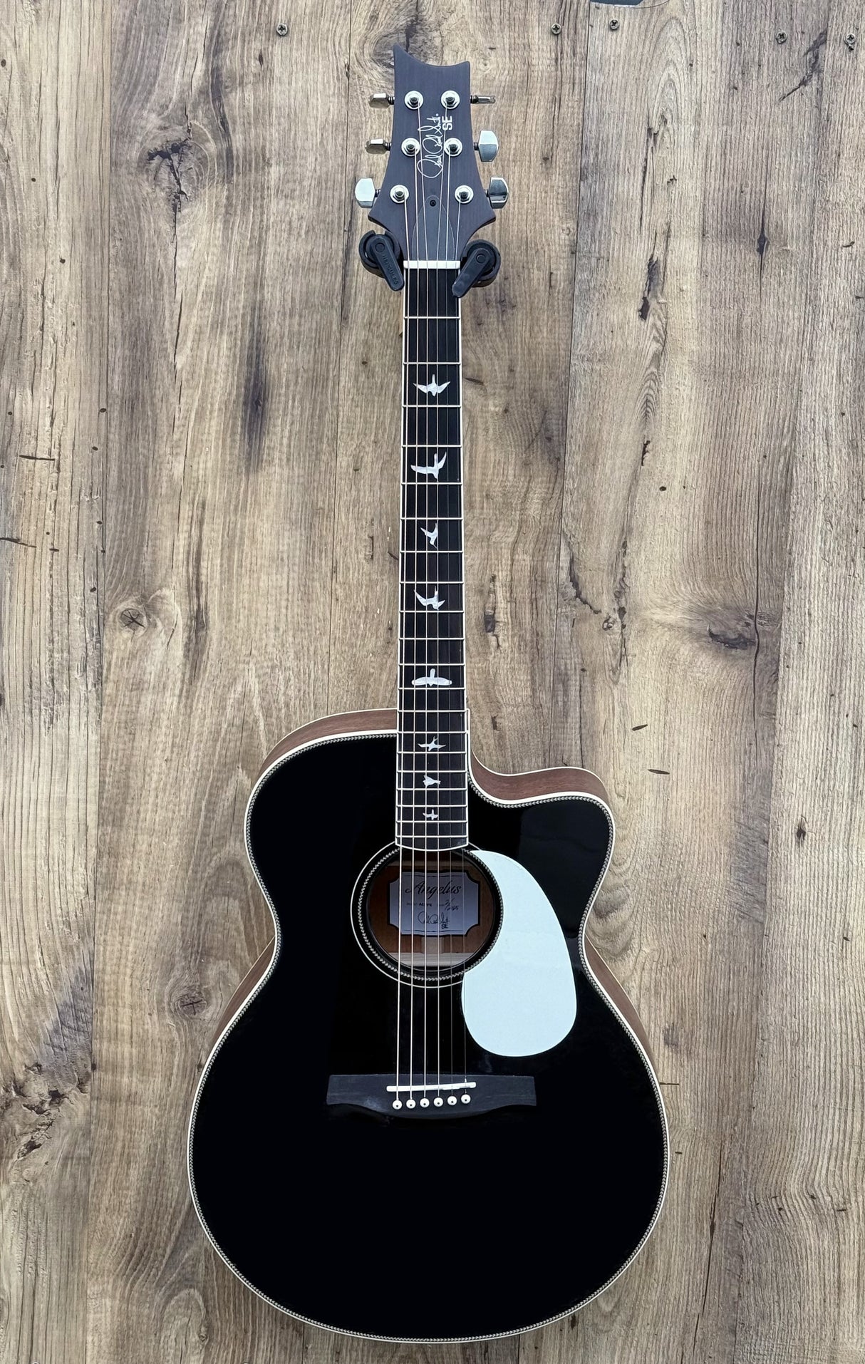 PRS SE Angelus A20E Black Top Gloss Mahogany 2024