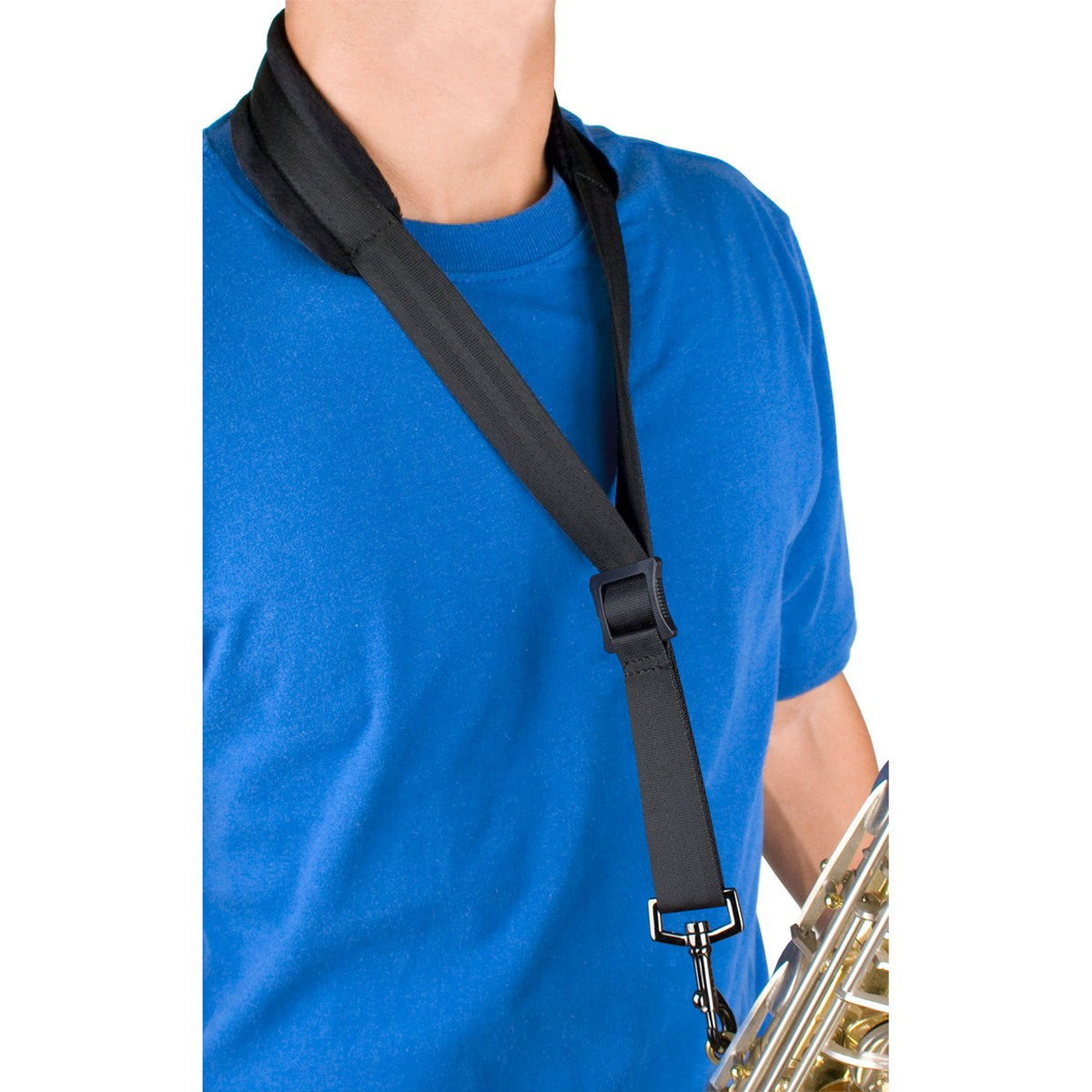 Protec Saxophone Neck Strap - Velour, Metal Snap, 22in