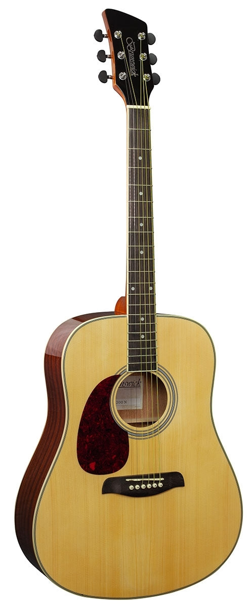 Brunswick BDL200 Dreadnought Natural Left Handed