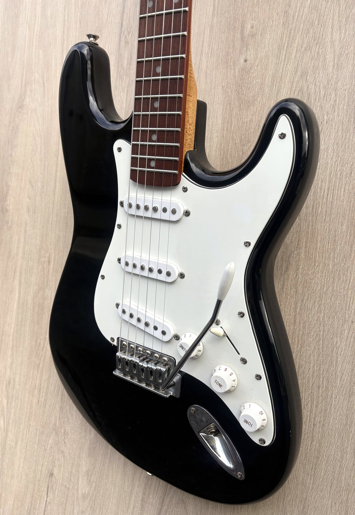 Encore Strat Style Electric Guitar - Black