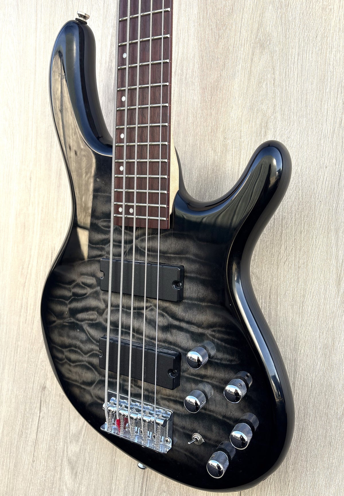 Cort Action Deluxe Bass Guitar DLX V Plus Faded Grey Burst