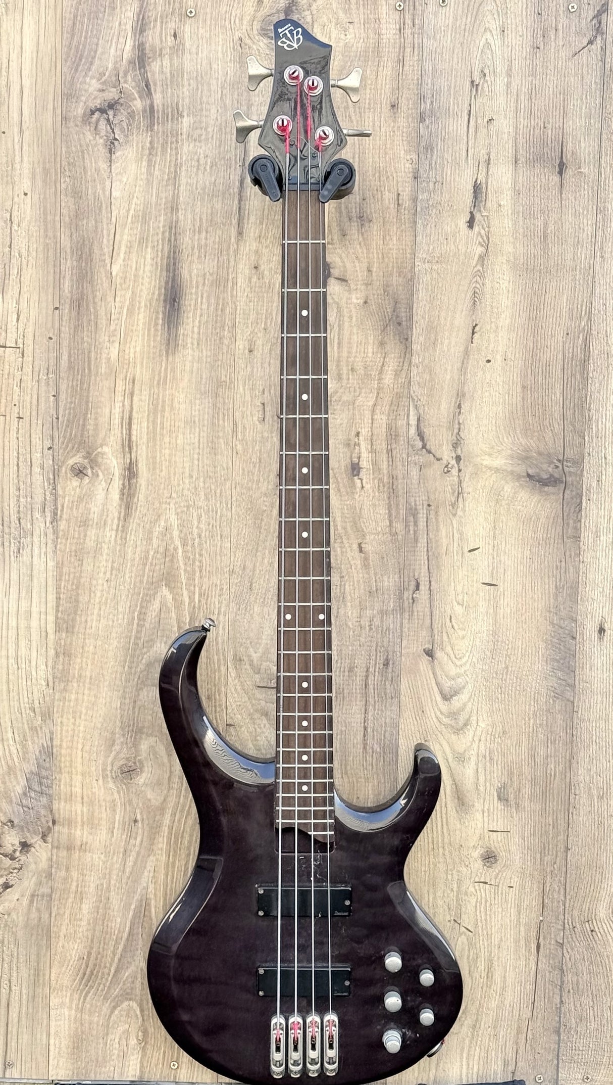 Ibanez BTB400QM Standard Bass Transparent black