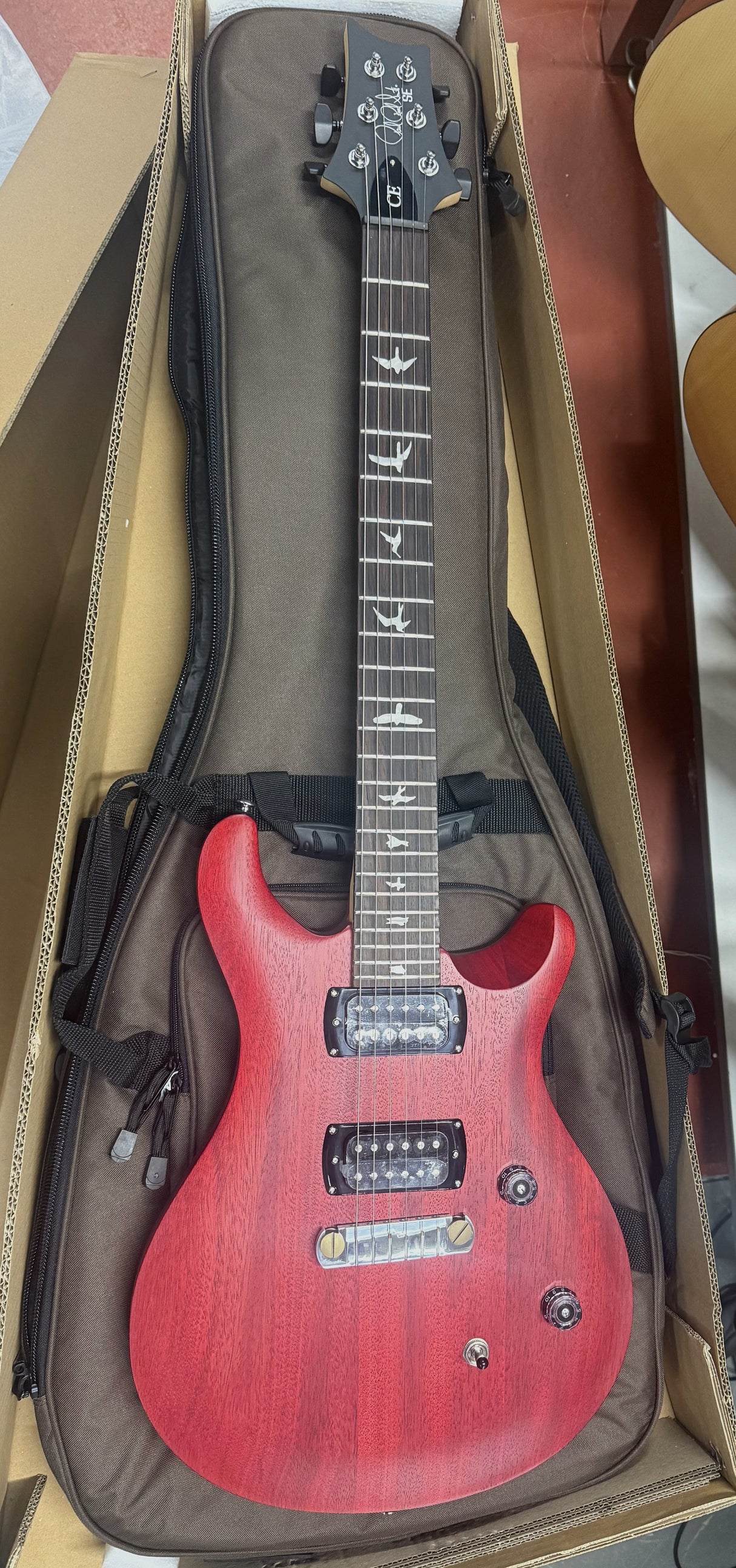 PRS SE CE24 Standard Stoptail Satin Vintage Cherry 2026