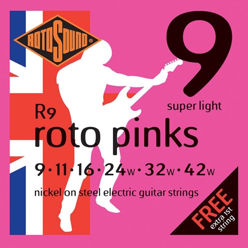 Rotosound R9 Roto Pinks Super Light
