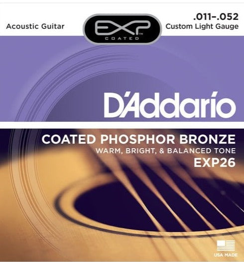 D Addario EXP26 Coated Phosphor Bronze 11-52