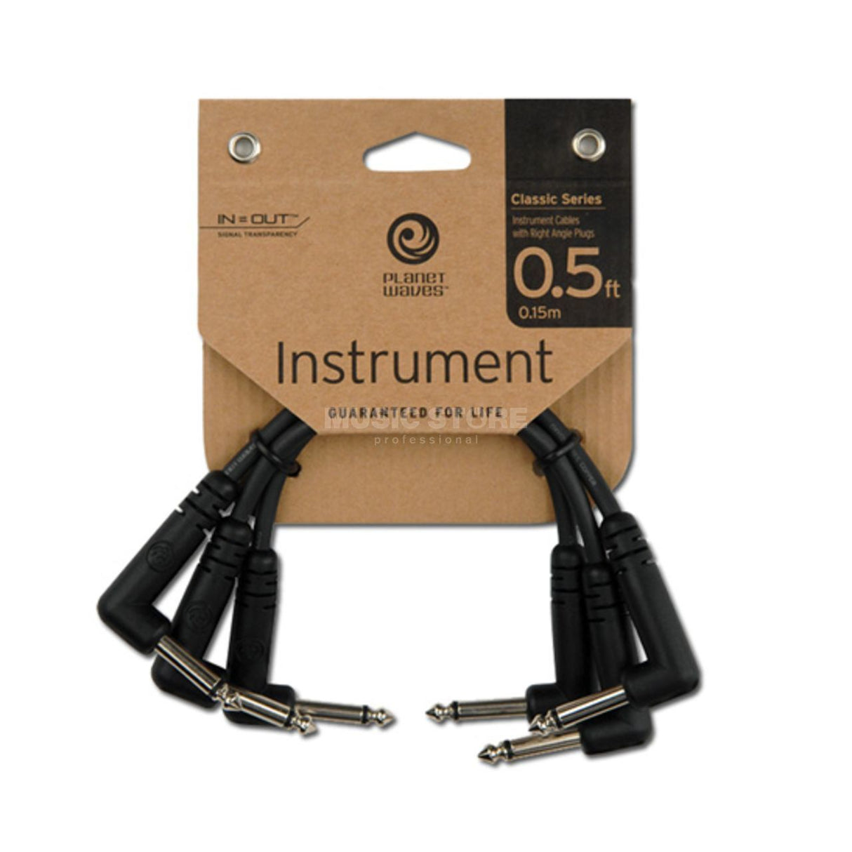 D' Addario  1in Cls Set 1/4 Patch Cable