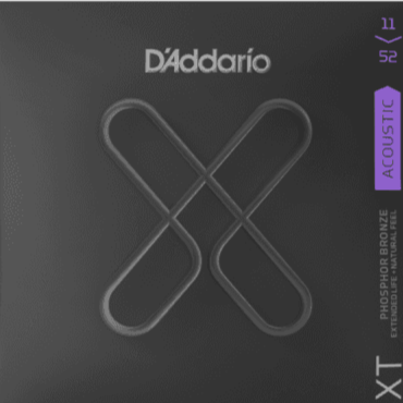 D Addario XT 11-52 Custom Light Coated Phosphor Bronze Acoustic Strings