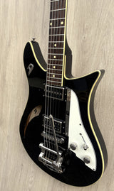 Duesenberg Double Cat Semi-Hollow Electric Guitar in Black
