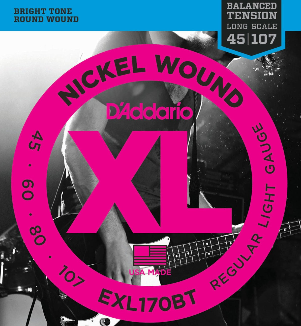 D Addario EXL170 Set Bass XL 45-105 Long Scale