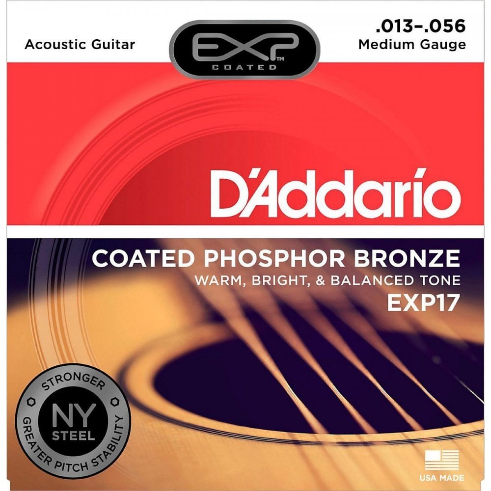 D Addario EXP17 Coated Phosphor Bronze 13-56 Medium
