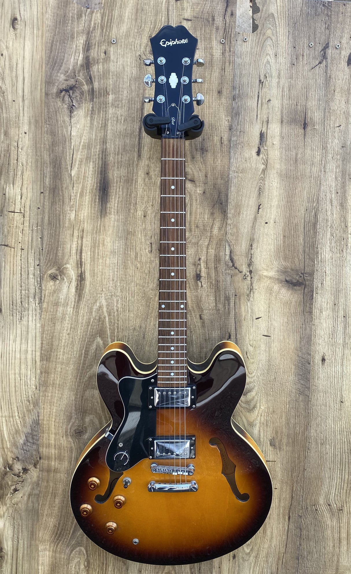 Epiphone Dot Vintage Sunburst Left Hand With Case