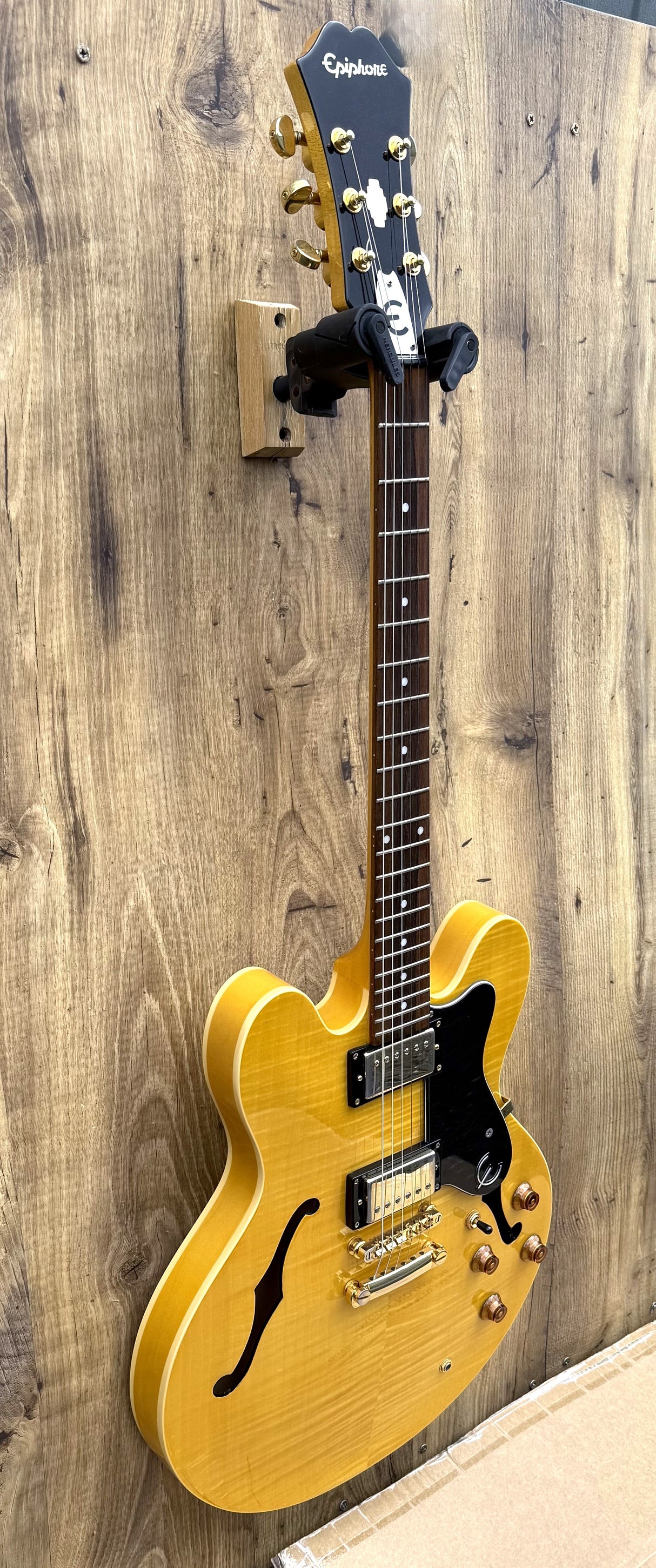 Epiphone Dot Deluxe Flame Natural 2003 Made In Korea