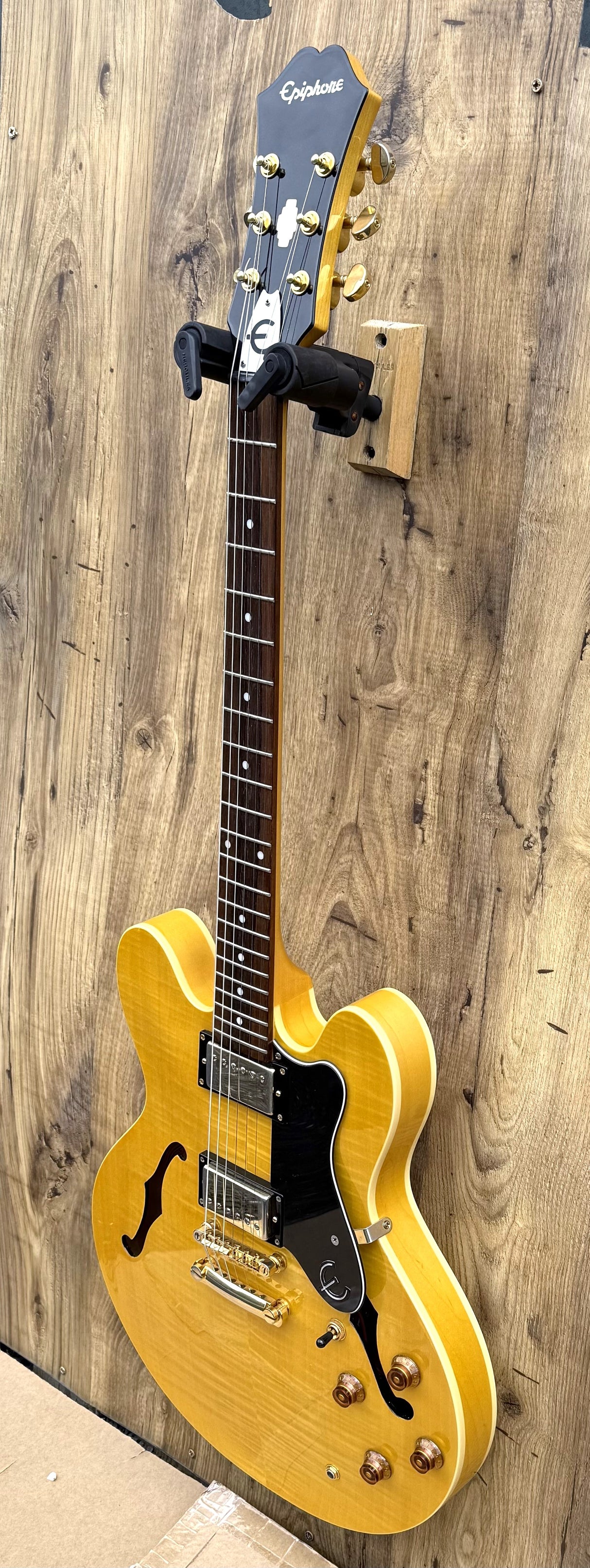 Epiphone Dot Deluxe Flame Natural 2003 Made In Korea