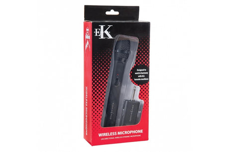 Easy Karaoke Black Wireless Microphone