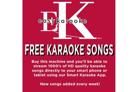 Easy Karaoke Bluetooth Karaoke System + 1 Microphone